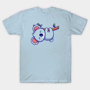 Cute Koala Hanging On Tree (2) T-Shirt